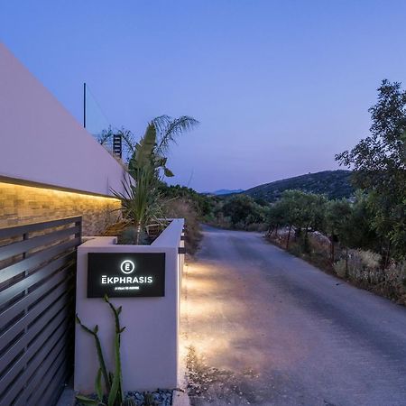 Villa Ekphrasis With Sea View And Jacuzzi Ravdhoúkha Buitenkant foto