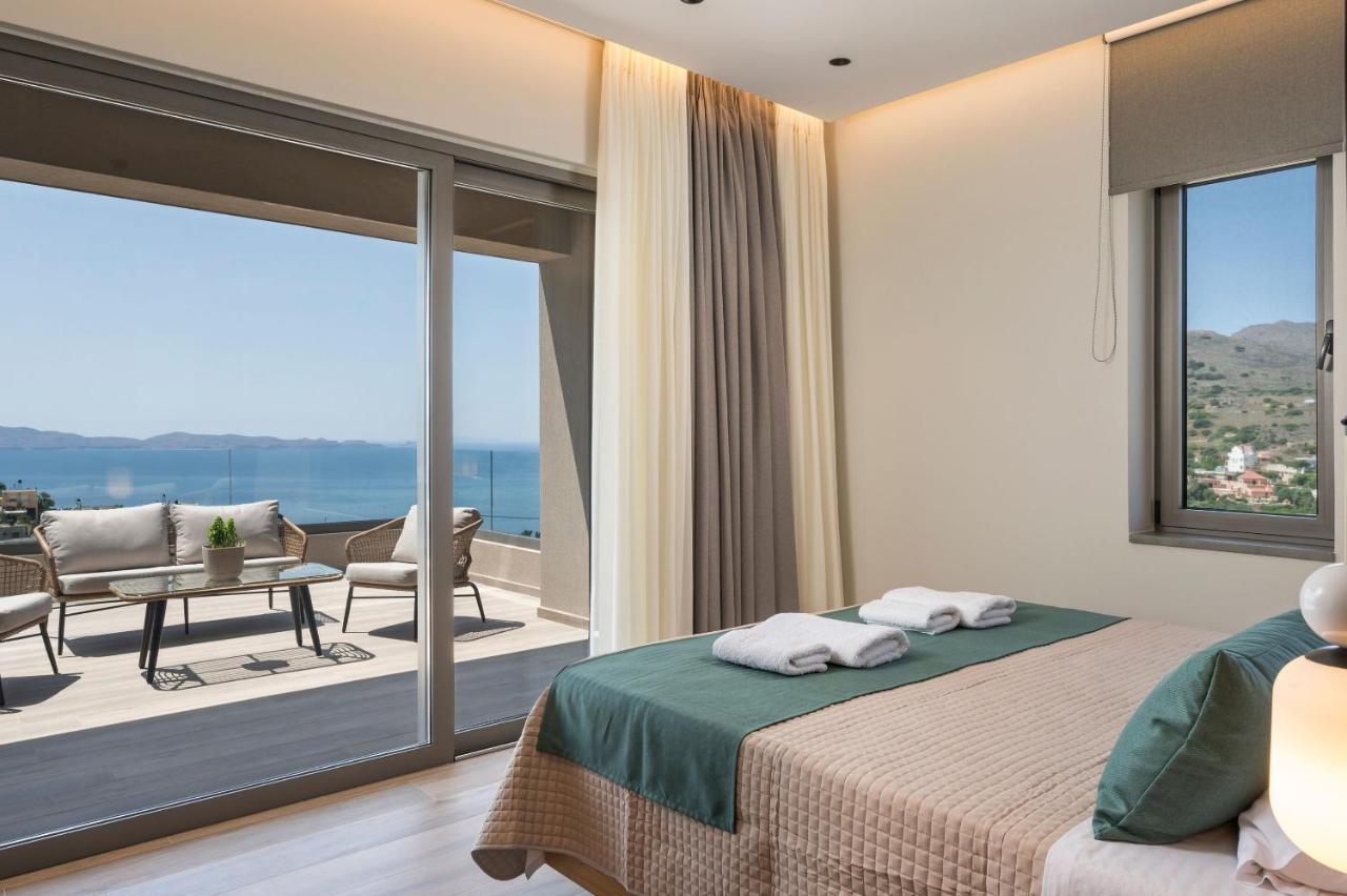 Villa Ekphrasis With Sea View And Jacuzzi Ravdhoúkha Buitenkant foto