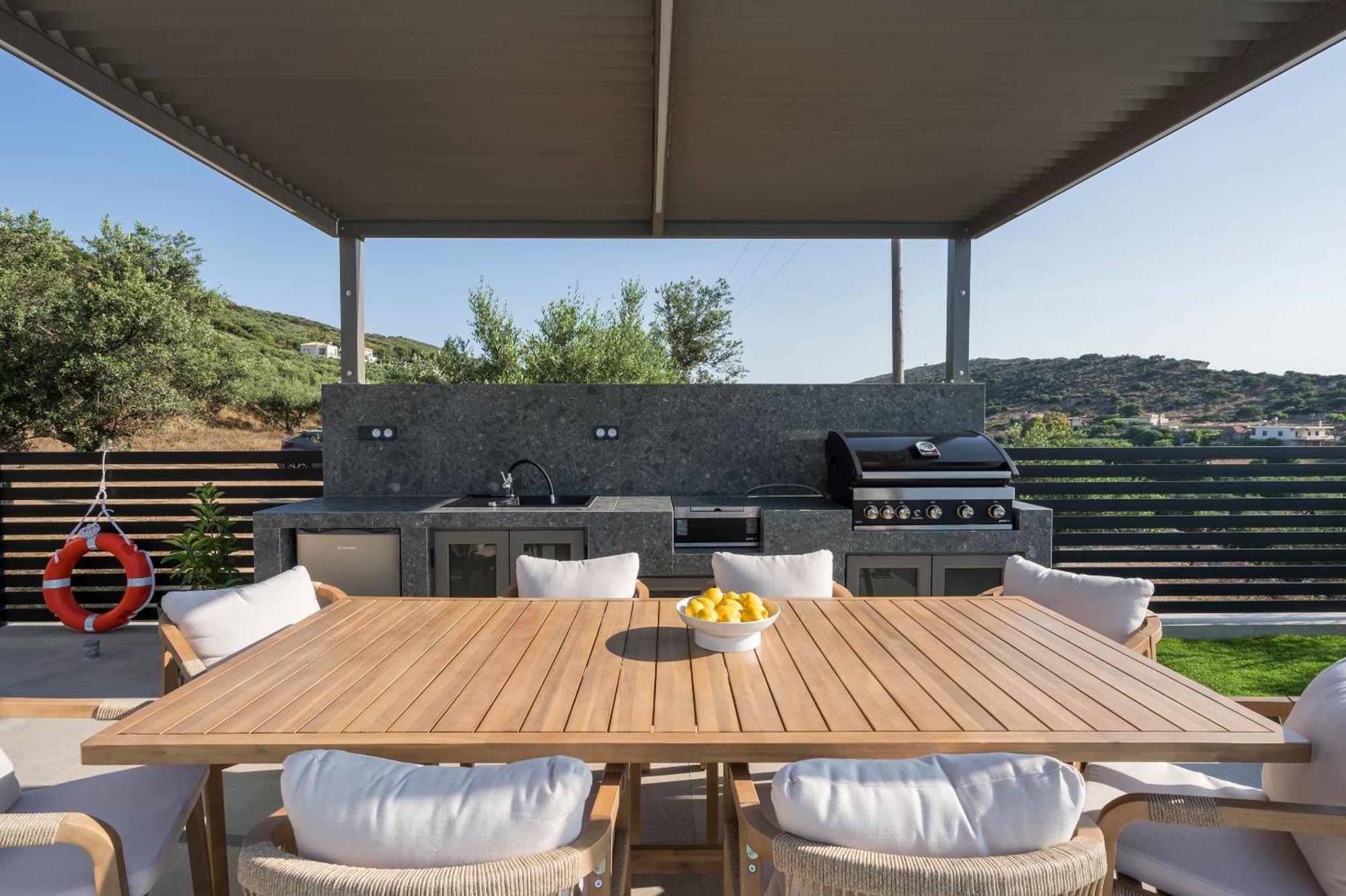 Villa Ekphrasis With Sea View And Jacuzzi Ravdhoúkha Buitenkant foto