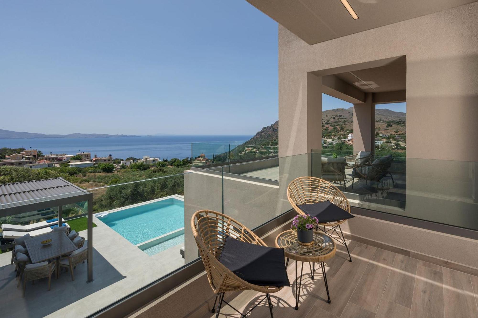 Villa Ekphrasis With Sea View And Jacuzzi Ravdhoúkha Buitenkant foto
