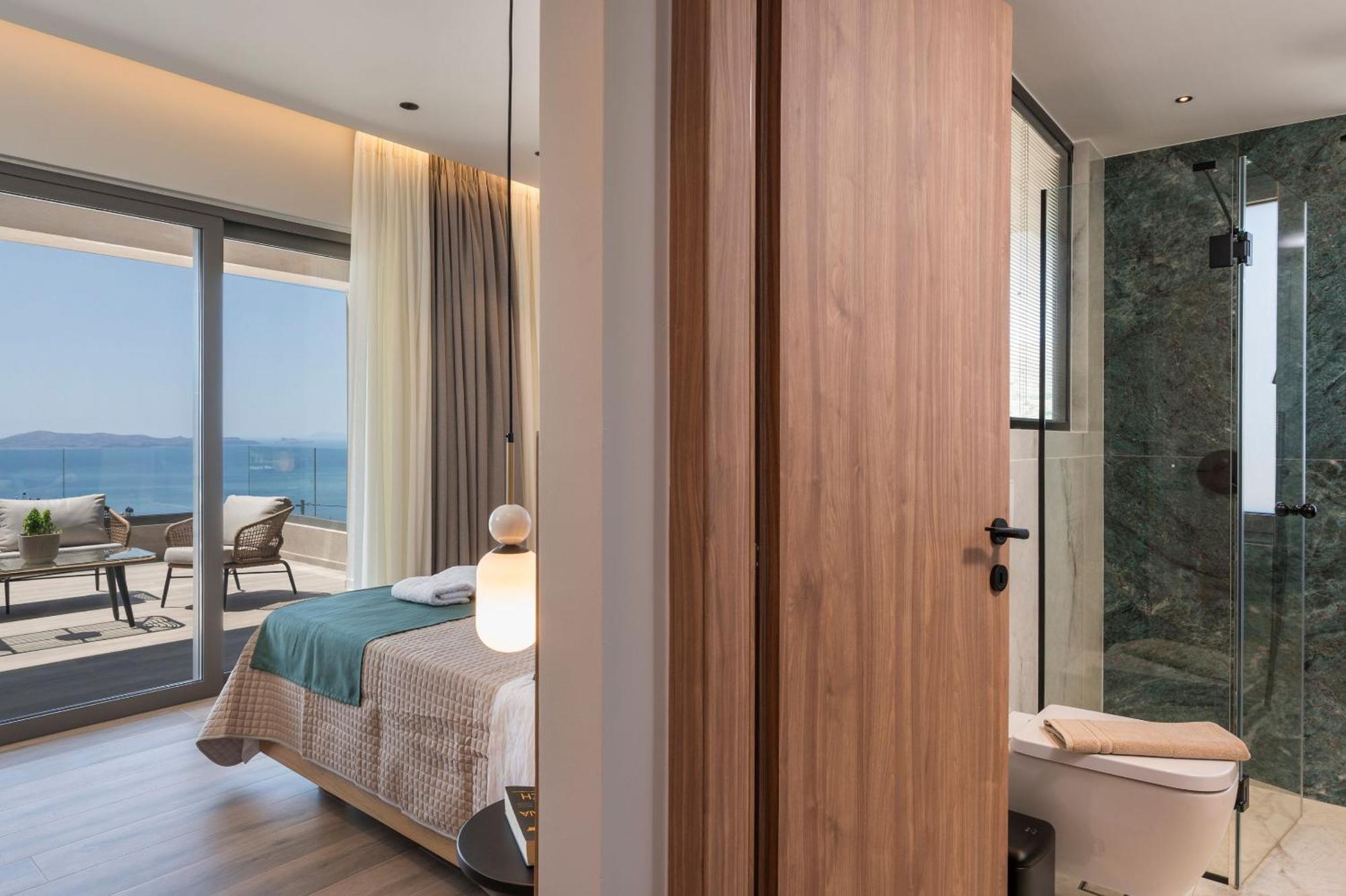 Villa Ekphrasis With Sea View And Jacuzzi Ravdhoúkha Buitenkant foto