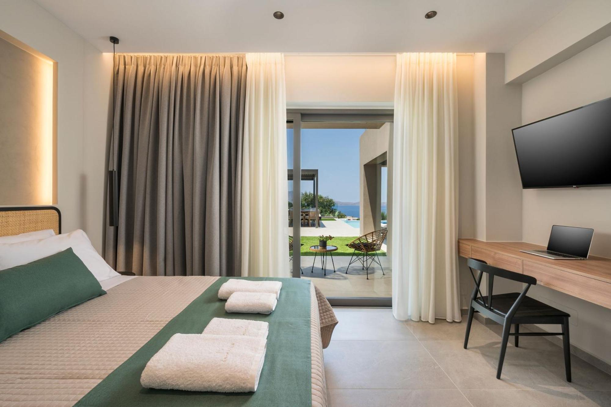Villa Ekphrasis With Sea View And Jacuzzi Ravdhoúkha Buitenkant foto